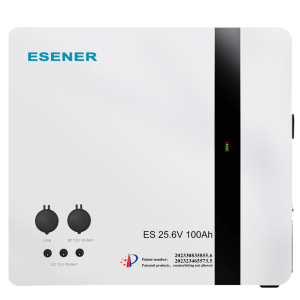 ESENER 2.56kWh LiFePO4 Battery 25.6V 100Ah Wallmount