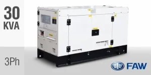 FAW 30kVA Three Phase Silent Diesel Generator