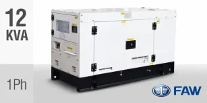 FAW 12kVA Single Phase Silent Diesel Generator