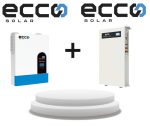 ECCO 11kW 48V Off Grid Hybdrid Inverter with ECCO 10.2kWh LiFePO4 Battery 48V 100A