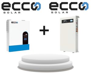 ECCO 11kW 48V Off Grid Hybdrid Inverter with ECCO 10.2kWh LiFePO4 Battery 48V 100A
