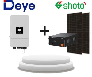 8kW Deye Hybrid Inverter with Shoto SDC 16KWh Solar Kit