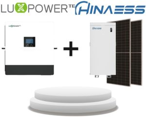 LUXPOWER SNA14000 5kW Eco-Hybrid Inverter 48V Single Phase with1x Hinaess 16 POwerGem MaxKWh solar kit
