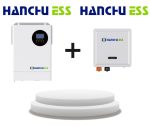 Hanchu 3.5kW Off Grid Inverter 24V with Hanchu 2.56kWh 100Ah 24V Lithium battery