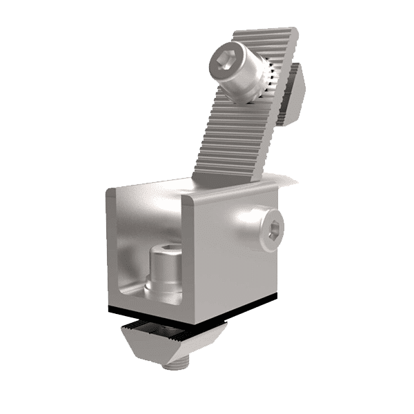 Angled foot piece - Front Al6063 T6 Mill