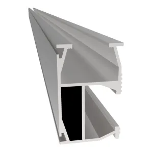 Aluminum Rail (top+side fix) 46x3300mm AL6063 T6 Mill (Mounting Rail)