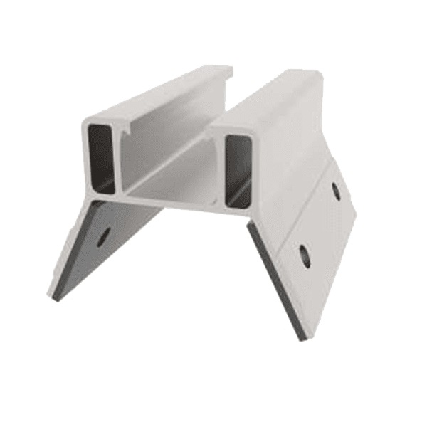 Low trapezoidal sheet short rail with EPDM (IBR - Landscape)