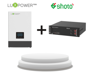 5kW LUXPOWER Eco-Hybrid with 5.1kWh Shoto Rackmount battery