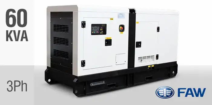 FAW 60kVA Three Phase Silent Diesel Generator